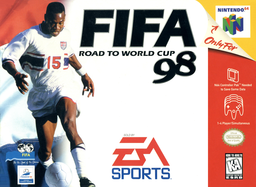 FIFA Road to World Cup 98 box art for Nintendo 64
